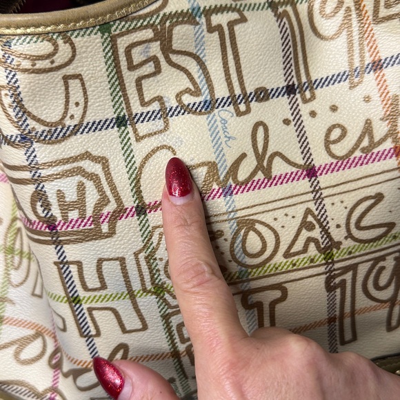 Coach Tattersall Graffiti Vintage Hobo/Crossbody Bag - Picture 4 of 4